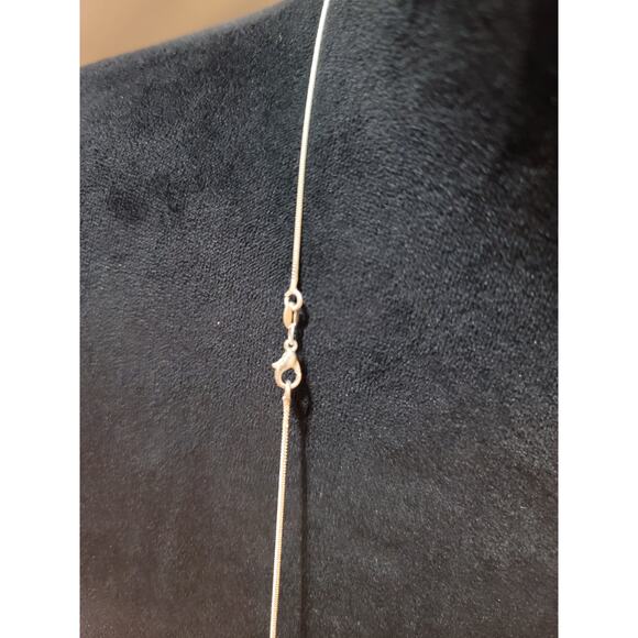 Women’s Long Pendant Necklace With Round Glass Locket And Multicolor Crystals - Picture 5 of 5